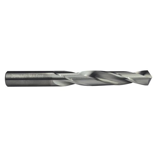 M.A. Ford 20409600 | #41 Drill Size x 0.096" Shank x 1.000" Flute Length x 2.000" OAL x 21 Degree Helix Angle 2 Flute Uncoated Carbide 204 Jobber Length Drill Bit