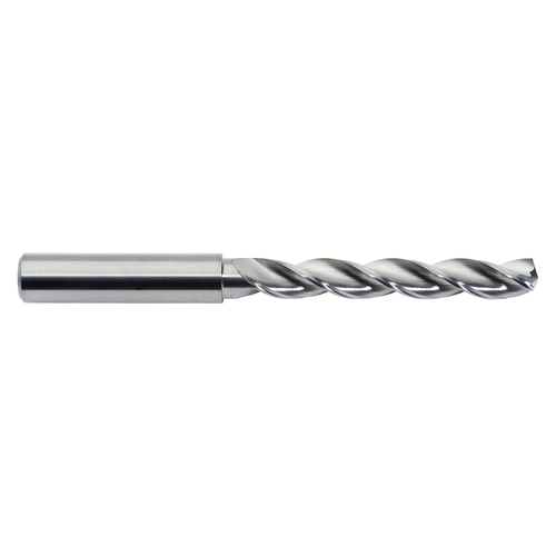 M A Ford 22913390 | 3.40mm Diameter x 6.00mm Shank x 28.00mm LOC x 66.00mm OAL x 144 Degree Included Angle 3 Flute Uncoated Carbide Jobber Length Drill Bit
