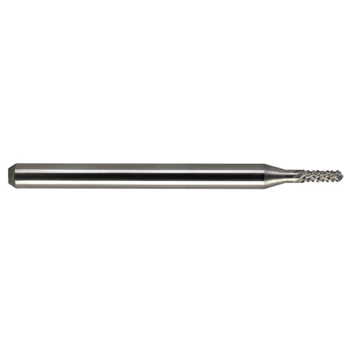 M.A. Ford 23103120D | 1/32" Diameter x 1/8" Shank x 1/8" LOC x 1-1/2" OAL 7 LH Flute 5 RH Flute Uncoated Carbide 231D Diamond Pattern Router Bit