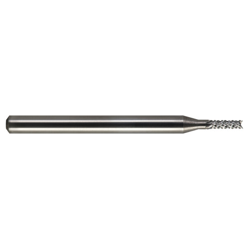 M.A. Ford 23106251F | 1/16" Diameter x 1/8" Shank x 3/16" LOC x 1-1/2" OAL 7 LH Flute 5 RH Flute Uncoated Carbide 231F Diamond Pattern Router Bit