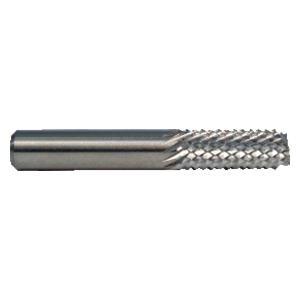 M.A. Ford 23111810 | 3.00mm Diameter x 3.00mm Shank x 12.50mm LOC x 38.00mm OAL 9 LH Flute 7 RH Flute Uncoated Carbide 231 Diamond Pattern Router Bit