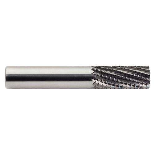 M.A. Ford 239M1000EGX | 10.00mm Diameter x 10.00mm Shank x 30.00mm LOC x 90.00mm OAL 10 LH Flute 12 RH Flute GemX Coated Carbide 239 Diamond Pattern Router Bit