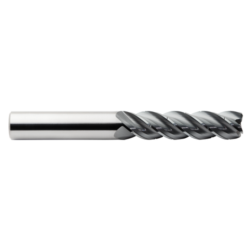 M A Ford 277CB37513B | 3/8" Diameter x 3/8" Shank x 7/8" LOC x 2.500" OAL x 0.020" Radius x 38-41 Degree Helix Angle 4 Flute ALtima Blaze Coated Carbide Corner Radius End Mill with Chip Breaker