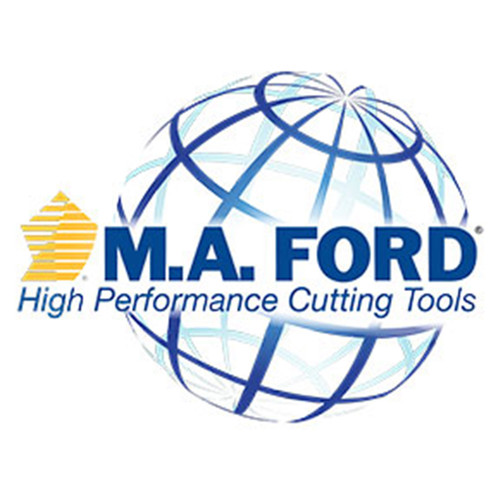 M A Ford 278 0600N3-0.5RB | 6.00mm Diameter x 6.00mm Shank x 19.00mm Neck Length x 0.50mm Radius x 40 Degree Helix Angle 5 Flute ALtima Blaze Coated Carbide Corner Radius End Mill