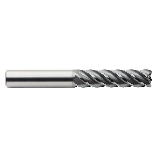M.A. Ford 278CB50026B | 1/2" Diameter x 1/2" Shank x 1-1/4" LOC x 3.000" OAL x 0.060" Radius x 40 Degree Helix Angle 5 Flute ALtima Blaze Coated Carbide 278CB Corner Radius End Mill with Chip Breaker