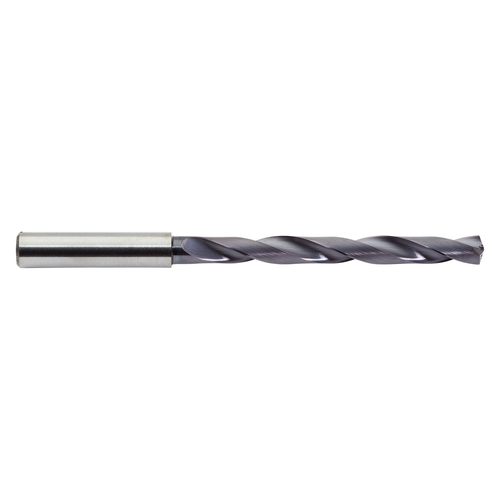 M A Ford 2XDCL1575A | 4.00mm Diameter x 4.00mm Shank x 44.00mm LOC x 92.00mm OAL x 30 Degree Helix Angle 2 Flute ALtima Coated Carbide Taper Length Drill Bit