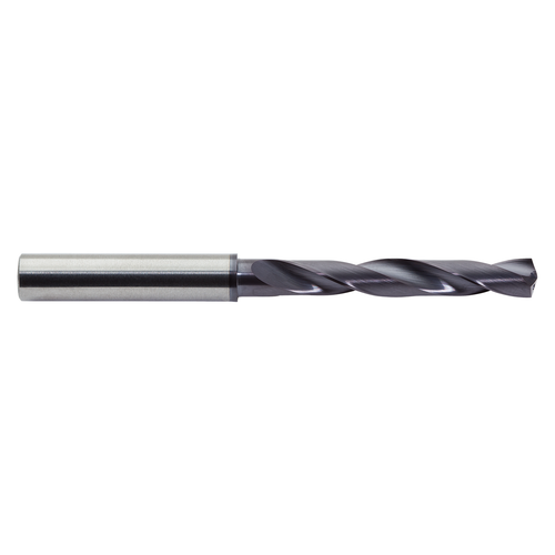 M.A. Ford 2XDCR4688A | 15/32" Drill Size x 15/32" Shank x 2.600" Flute Length x 4.720" OAL x 30 Degree Helix Angle 2 Flute ALtima Coated Carbide 2XDCR Jobber Length Drill Bit