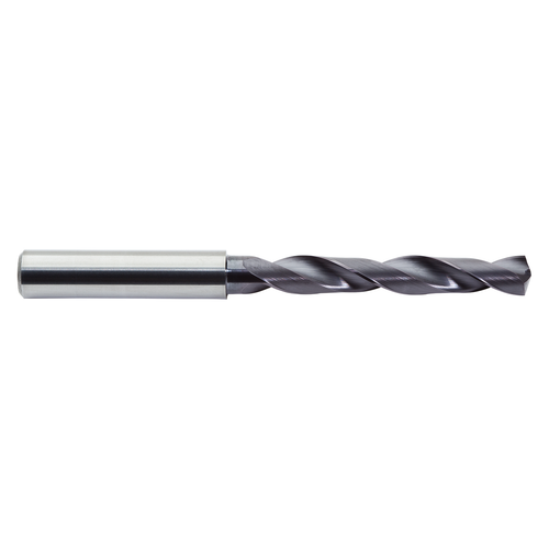 M.A. Ford 2XDSR3071A | 7.80mm Drill Size x 8.00mm Shank x 48.00mm Flute Length x 91.00mm OAL x 30 Degree Helix Angle 2 Flute ALtima Coated Carbide 2XDSR Jobber Length Drill Bit