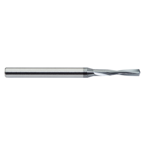 M.A. Ford 30502500AM | #72 Drill Size x 1/8" Shank x 0.250" Flute Length x 1-1/2" OAL x 12 Degree Helix Angle 2 Flute ALtima Micro Coated Carbide 305 Micro Drill Bit