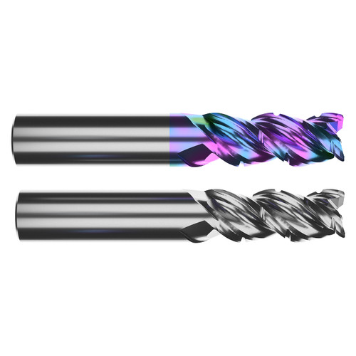 M A Ford 33410010R.030GP | 1.000" Diameter x 1.000" Shank x 1-1/2" LOC x 4.000" OAL x 0.030" Radius x 45 Degree Helix Angle 3 Flute Gem Plus Coated Carbide Roughing End Mill