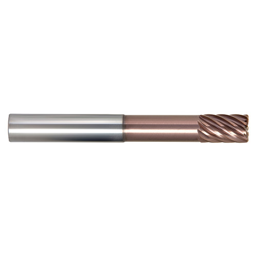 M.A. Ford 38075012N5AX | 3/4" Diameter x 3/4" Shank x 1-1/2" LOC x 3-3/4" Neck Length x 6.000" OAL x 0.015" Radius x 37 Degree Helix Angle 9 Flute ALtima Xtreme Coated Carbide 380N Corner Radius End Mill