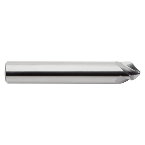M.A. Ford 3HC012503 | 1/8" Diameter x 1/8" Shank x 0.043" LOC x 1-1/2" OAL x 90 Degree Included Angle 3 Flute Uncoated Carbide 3HC Chamfer Mill