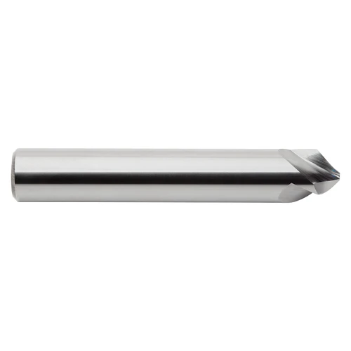 M.A. Ford 3HC025003 | 1/4" Diameter x 1/4" Shank x 0.095" LOC x 2-1/2" OAL x 90 Degree Included Angle 3 Flute Uncoated Carbide 3HC Chamfer Mill