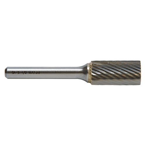 M A Ford 41156230 | 5/32" Diameter x 1/4" Shank x 5/8" LOC x 2.000" OAL 24 Flute Uncoated Carbide Cylindrical Burr