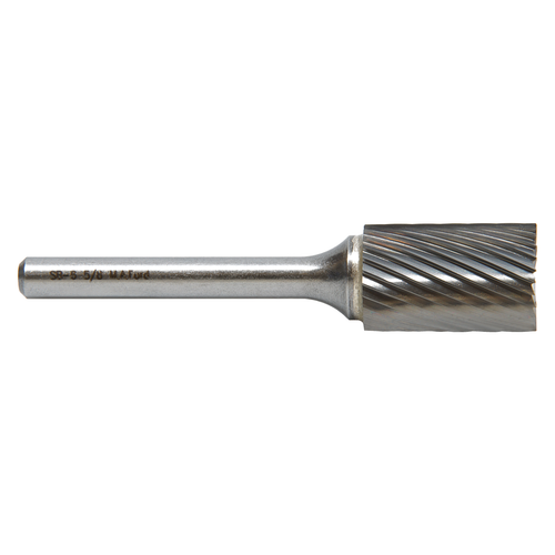 M A Ford 41312530EM | 8.00mm Diameter x 6.00mm Shank x 19.00mm LOC x 64.00mm OAL 30 Flute Uncoated Carbide Cylindrical with End Cut Shape Burr