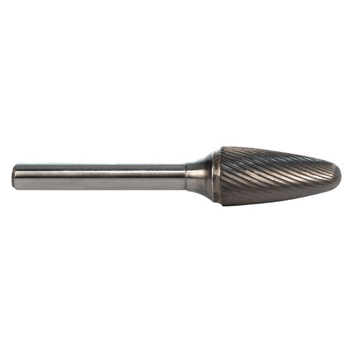 M.A. Ford 45625150M | 16.00mm Diameter x 6.00mm Shank x 25.00mm LOC x 70.00mm OAL 10 Flute Uncoated Carbide 45SF Ball Nose Tree Shape Burr