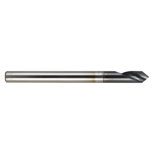 M A Ford 61B025002 | 1/4" Diameter x 1/4" Shank x 2.000" OAL x 82 Degree Included Angle 1 Flute ALtima Blaze Coated HSS Countersink
