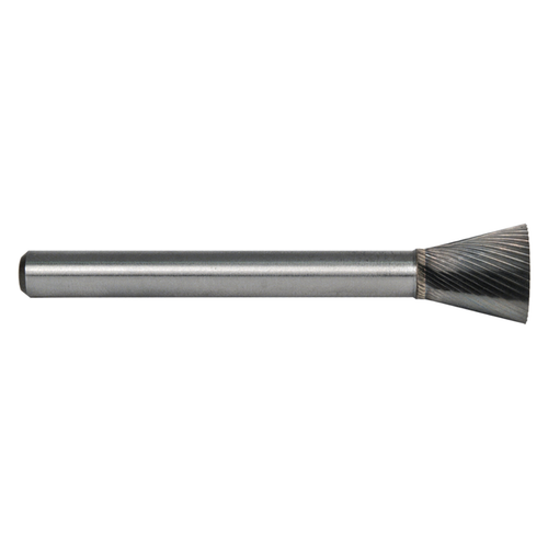 M.A. Ford 69165027E | 3/32" Diameter x 1/8" Shank x 1/8" LOC x 1-1/2" OAL x 10 Degree Included Angle 12 Flute Uncoated Carbide 69SN Miniature Burr