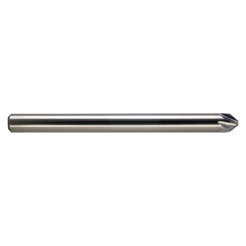 M A Ford 78012501 | 1/8" Diameter x 1/8" Shank x 1.500" OAL x 60 Degree Included Angle 6 Flute Uncoated Carbide Countersink