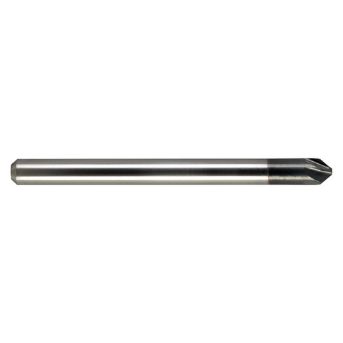 M A Ford 79B025002 | 1/4" Diameter x 1/4" Shank x 2.000" OAL x 82 Degree Included Angle 6 Flute ALtima Blaze Coated HSS Countersink