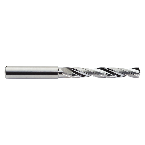 M A Ford CDACRM0640 | 6.40mm Diameter x 8.00mm Shank x 53.00mm LOC x 91.00mm OAL x 140-142 Degree Included Angle 2 Flute Uncoated Carbide Jobber Length Drill Bit