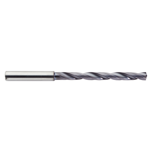 M A Ford CXDCLM0660AP | 6.60mm Diameter x 8.00mm Shank x 76.00mm LOC x 118.00mm OAL x 30 Degree Helix Angle 2 Flute ALtima Plus Coated Carbide Taper Length Drill Bit