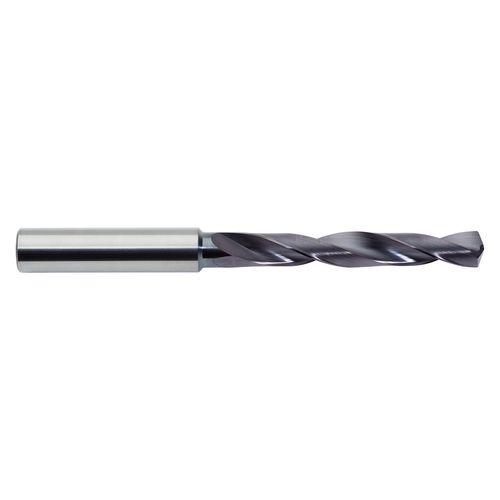 M.A. Ford HPDSR 1020A | 10.20mm Drill Size x 12.00mm Shank x 71.00mm Flute Length x 118.00mm OAL x 30 Degree Helix Angle 2 Flute ALtima Coated Carbide HPDSR Jobber Length Drill Bit