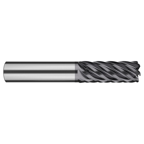 M A Ford XV750008AQ | 1/2" Diameter x 1/2" Shank x 5/8" LOC x 2.500" OAL x 0.120" Radius x 38 Degree Helix Angle 7 Flute ALtima Q Coated Carbide Corner Radius End Mill