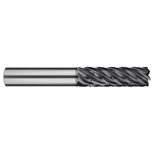 M A Ford XV7CB50026AQ | 1/2" Diameter x 1/2" Shank x 1-1/4" LOC x 3.000" OAL x 0.060" Radius x 38 Degree Helix Angle 7 Flute ALtima Q Coated Carbide Corner Radius End Mill with Chip Breaker