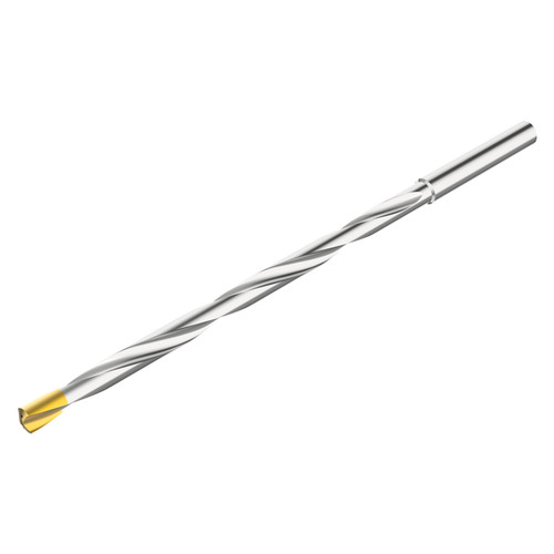 Seco Tools 10307342 | SD2016A-0400-060-04R1 0.158" Diameter x 0.004" Chamfer Width x 1.063" Shank Length x 2.362" Usable Length x 3.898" OAL x 136 Degree Point Angle PVD Coated Carbide Extra Long Drill Bit