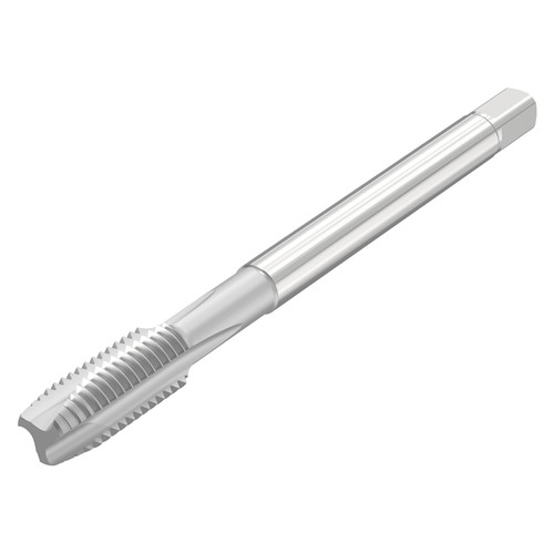 Seco Tools 10309786 | T30-PU09B05-1.1/8-12-21R UNF 11/8 - 12 Size x 2B Class x 1.125" Diameter x 0.408" Chamfer Length x 5.906" OAL 4 Flute Uncoated High Speed Steel-E Spiral Point Tap