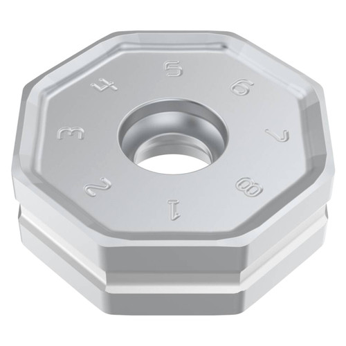 Seco Tools 10312331 | ONMU090512TN-M45 0.866" Circle Diameter x 0.256" Thickness x 0.047" Radius 16 Edge Count CVD Coated MK1501 Grade Carbide Milling Insert