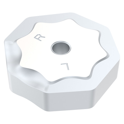 Seco Tools 10312588 | ONEF090520ZZTN-M14 0.866" Circle Diameter x 0.219" Thickness x 0.079" Radius 2 Edge Count CVD Coated MK1501 Grade Carbide Milling Insert