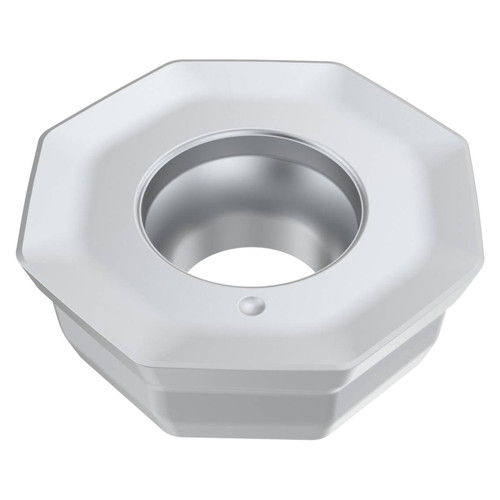 Seco Tools 10312612 | OOMT060510SN-M20 0.621" Circle Diameter x 0.219" Thickness x 0.039" Radius x 18 Degree Clearance Angle 8 Edge Count CVD Coated MK1501 Grade Carbide Milling Insert