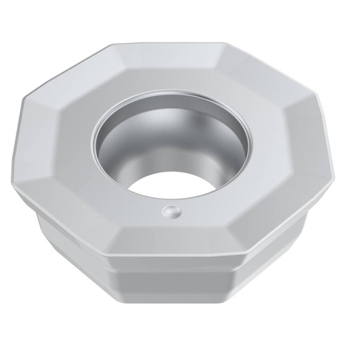 Seco Tools 10312613 | OOMT0605ZZSR-M15 0.622" Circle Diameter x 0.219" Thickness x 0.024" Radius x 18 Degree Clearance Angle 8 Edge Count CVD Coated MK1501 Grade Carbide Milling Insert