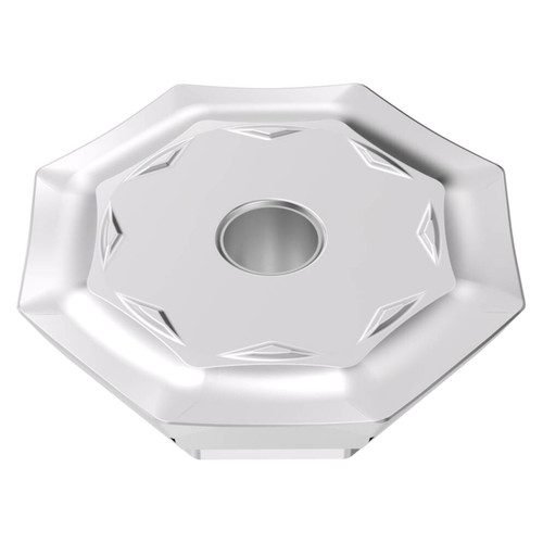 Seco Tools 10312616 | OFER070405TN-M16 0.706" Circle Diameter x 0.180" Thickness x 0.020" Radius x 26 Degree Clearance Angle 8 Edge Count CVD Coated MK1501 Grade Carbide Milling Insert