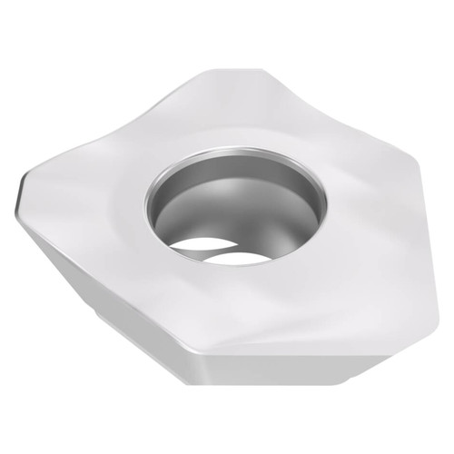 Seco Tools 10312623 | SEEX1204ZZTN-M14 0.500" Circle Diameter x 0.187" Thickness x 0.044" Radius x 20 Degree Clearance Angle 1 Edge Count CVD Coated MK1501 Grade Carbide Milling Insert