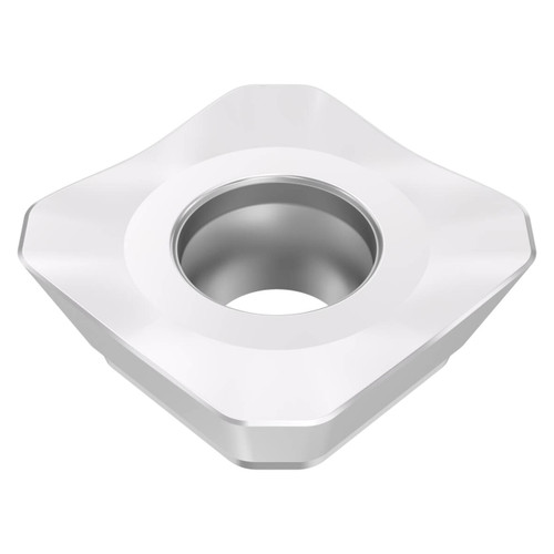 Seco Tools 10312633 | SEMX1505AFTN-M18 0.625" Circle Diameter x 0.219" Thickness x 0.059" Radius x 20 Degree Clearance Angle 4 Edge Count CVD Coated MK1501 Grade Carbide Milling Insert