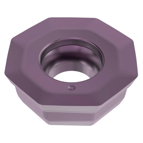 Seco Tools 10321727 | OOMT060510EN-M10 0.621" Circle Diameter x 0.219" Thickness x 0.039" Radius x 18 Degree Clearance Angle 8 Edge Count PVD Coated MP2051 Grade Carbide Milling Insert