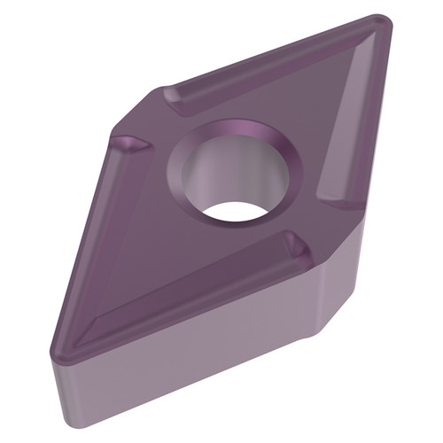 Seco Tools 10339113 | DNMG150608-MR3 0.500" Circle Diameter x 0.250" Thickness x 0.032" Radius x 55 Degree Included Angle 4 Edge Count PVD Coated TS2050 Grade Carbide Turning Insert