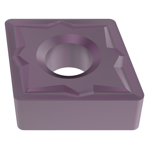 Seco Tools 10339130 | CNMG120412-MR3 0.500" Circle Diameter x 0.187" Thickness x 0.047" Radius x 80 Degree Included Angle 4 Edge Count PVD Coated TS2050 Grade Carbide Turning Insert