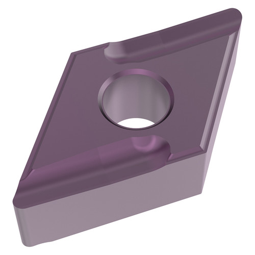Seco Tools 10339131 | DNMG150604R-UX 0.500" Circle Diameter x 0.250" Thickness x 0.016" Radius x 55 Degree Included Angle 4 Edge Count PVD Coated TS2050 Grade Carbide Turning Insert