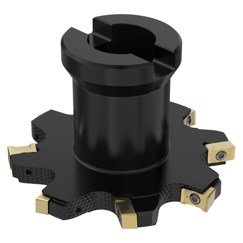 Seco Tools 10092380 | R335.18-080-08-22-4N 80.00mm Cutting Diameter x 23.00mm Cutting Depth of Cut Maximum x 3.00 Degree Rake Axial Angle 4 Cutting Edge 11800 rpm Rotational Speed Arbor R335.18 Indexable Slotting Cutter