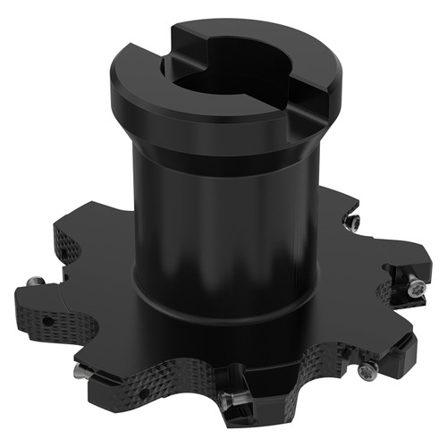 Seco Tools 10092380 | R335.18-080-08-22-4N 80.00mm Cutting Diameter x 23.00mm Cutting Depth of Cut Maximum x 3.00 Degree Rake Axial Angle 4 Cutting Edge 11800 rpm Rotational Speed Arbor R335.18 Indexable Slotting Cutter