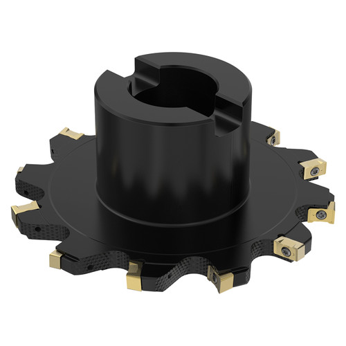 Seco Tools 10092382 | R335.18-125-08-32-6N 125.00mm Cutting Diameter x 33.00mm Cutting Depth of Cut Maximum x 3.00 Degree Rake Axial Angle 6 Cutting Edge 9400 rpm Rotational Speed Arbor R335.18 Indexable Slotting Cutter