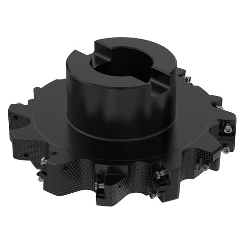 Seco Tools 10092400 | R335.18-125-20-32-6N 125.00mm Cutting Diameter x 33.00mm Cutting Depth of Cut Maximum x 5.00 Degree Rake Axial Angle 6 Cutting Edge 7700 rpm Rotational Speed Arbor R335.18 Indexable Slotting Cutter