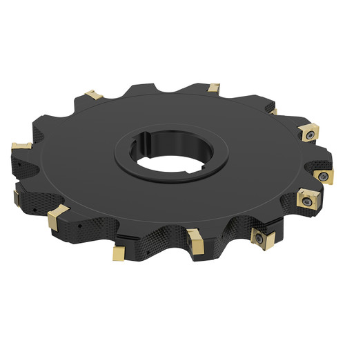 Seco Tools 10092425 | 335.18-160-14-40-7N 160.00mm Cutting Diameter x 51.00mm Cutting Depth of Cut Maximum x 4.00 Degree Rake Axial Angle 7 Cutting Edge 6800 rpm Rotational Speed Arbor hole 335.18 Indexable Slotting Cutter