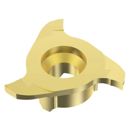 Seco Tools 10270265 | R335.14-217110C.12Z3-M03 21.70mm Cutting Diameter x 2.50mm Cutting Depth Maximum x 5.70mm Functional Length 3 Cutting Edge PVD Coated Carbide F32M Grade R335.14 Groove Milling Tip Insert