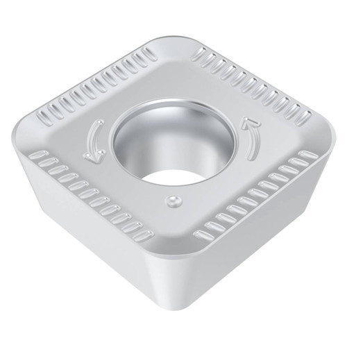 Seco Tools 10281559 | SPKT10T317TN-ME08 0.394" Inscribed Circle Diameter x 0.067" Radius x 0.156" Insert Thickness 4 Cutting Edge PVD Coated Carbide MS2050 Grade SPKT Milling Insert