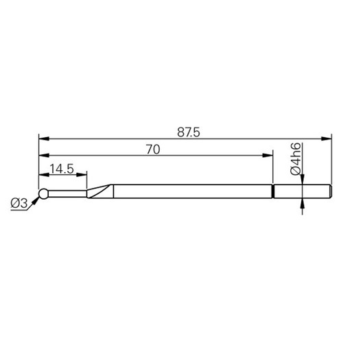 Fowler 54-930-211-0 | 3.00mm Diameter Ruby Ball Probe